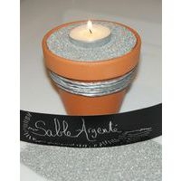 Pot de 100 g de sable coloré - argent - Image 2