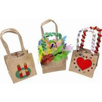 Sacs à fleurs en toile de jute - Image 2