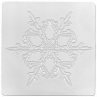 Lot 6 plaques relief flocons de différentes formes 17,5 x 17,5 cm. - Image 2