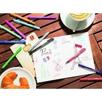 Pochette 4 feutres PointMax Stabilo couleurs bleu, noir, rouge, vert - Image 3