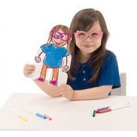 Ensemble 50 personnages à décorer 18 x 29 cm. - Image 2