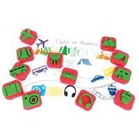 Maxi pack de 84 mini tampons 7 thèmes assortis - Image 2