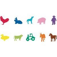 Valisette 10 tampons pochoirs - la ferme - Image 2