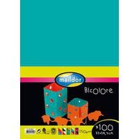 Paquet 100 feuilles cartoline bicolore A4 teintes assorties - Image 2