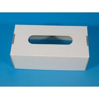 Boite de mouchoirs en carton blanc à décorer (Lot de 10) - Image 2