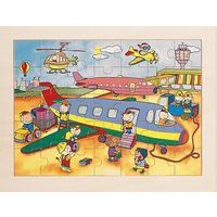 Lot de 4 puzzles 'Les transports' de 35 pièces en bois. - Image 9