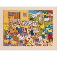 Lot de 4 puzzles 'Les explorations' de 48 pièces en bois. - Image 10