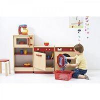 Four à micro-ondes rouge Modulaire - Image 2