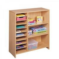 Meuble haut à cases et à étagères hêtre MobiNathan - Image 2