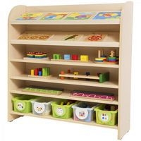 Grand meuble multi-étagères bouleau MobiNathan - Image 3