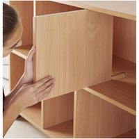 Meuble bas à grandes cases - Teinte Hêtre - Image 3