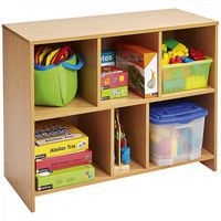 Meuble bas à grandes cases - Teinte Hêtre - Image 2