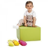 Pouf carré vert - Image 2