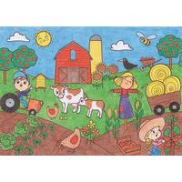 Papier spécial affiche Graffy Roll 90 g - Petit monde agricole - Image 2