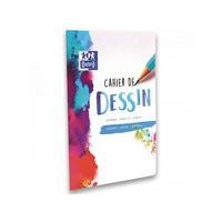 OXFORD Cahier Dessin 24x32cm Réglure Unie Blanche 24 Pages Agrafées Couverture Carte Colorée - Image 3