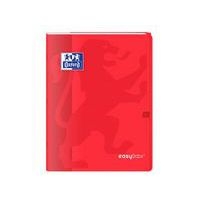 OXFORD Cahier EasyBook 24x32cm Grands Carreaux Seyès 96 Pages Agrafées Couverture Polypro Rouge - Image 4