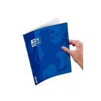 OXFORD Cahier OpenFlex 24x32cm Grands Carreaux Seyès 96 Pages Agrafées Couverture Polypro Bleu - Image principale