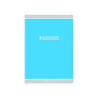 CONQUERANT Cahier Classique A4 Grands Carreaux Seyès 48 Pages Agrafées Couverture Carte Recyclée Coloris Assor - Image 2