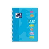 OXFORD Cahier de Textes 17x22cm Grands Carreaux Seyès 148 Pages Reliure Intégrale Couverture Carte Coloris Ass - Image 2