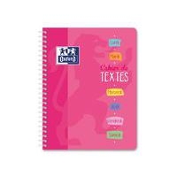 OXFORD Cahier de Textes 17x22cm Grands Carreaux Seyès 148 Pages Reliure Intégrale Couverture Carte Coloris Ass - Image 4