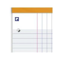 OXFORD Bloc-Notes Perforé Orange A4+ Grands carreaux Seyès 80 Feuilles Agrafées Couverture Carte Enduite Orang - Image 4