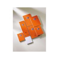 OXFORD Bloc-Notes Orange A7 Petits Carreaux 5mm 80 Feuilles Agrafées Couverture Carte Enduite Orange - Image 4