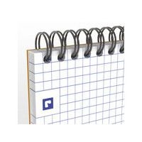 OXFORD Bloc-Notes Perforé Orange A4+ Petits Carreaux 5mm 80 Feuilles Reliure Intégrale Couverture Carte Enduit - Image 4