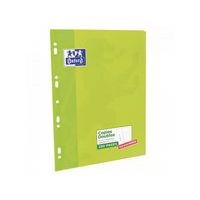 OXFORD Copies Doubles A4 Petits Carreaux 5mm Margés 200 Pages Etui Carte Vert - Image 2