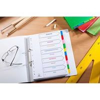 Intercalaires Neutres A4 6 Positions Carte Epaisseur 170g Blanc - Image 3