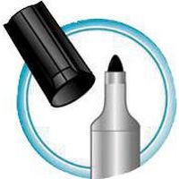 Marqueur Velleda pointe ogive encre à base d'Ester Bic - noir - Image 2