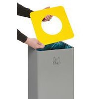 Poubelle Quadro couvercle jaune - 79L - VAR - Image 2