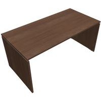 Bureau rectangulaire 160x80 cm ép.25 mm noyer ambré - Image principale