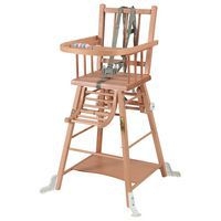 Chaise haute traditionnelle MARCEL transformable Vernis Naturel - Image principale