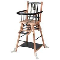 Chaise haute traditionnelle MARCEL transformable Hybride Noir - Image principale