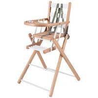 Chaise haute SARAH extra-pliante Hybride Blanc - Image principale