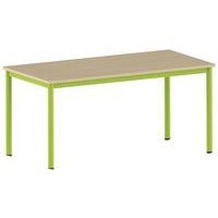 Table Carélie rectangulaire 160 x 80 cm mobile 4 pieds stratifié - Image principale