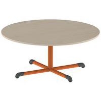 Table Bandana ronde Ø 120 cm fixe dégagement latéral stratifié - Image principale