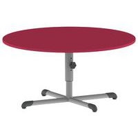 Table Bandana ronde Ø 120 cm réglable piètement central stratifié - Image principale