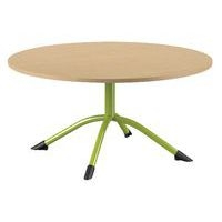 Table Sara ronde Ø 120 cm fixe piètement central stratifié Mobidecor - Image principale