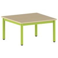 Table Carélie carrée 80 x 80 cm fixe 4 pieds stratifié Mobidecor - Image 7