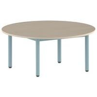 Table Carélie ronde Ø 120 cm fixe 4 pieds stratifié Mobidecor - Image 8