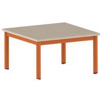 Table Carélie carrée 80 x 80 cm mobile 4 pieds stratifié Mobidecor - Image 6
