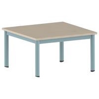 Table Carélie carrée 80 x 80 cm mobile 4 pieds stratifié Mobidecor - Image 8