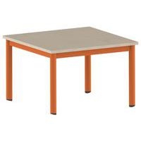 Table Carélie carrée 80 x 80 cm mobile 4 pieds stratifié Mobidecor - Image 3
