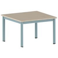 Table Carélie carrée 80 x 80 cm mobile 4 pieds stratifié Mobidecor - Image 4