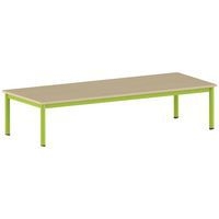 Table Carélie rectangulaire 200 x 80 cm mobile 4 pieds stratifié - Image 6