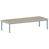 Table Carélie rectangulaire 200 x 80 cm mobile 4 pieds stratifié - Image 9