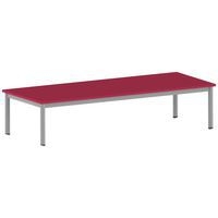 Table Carélie rectangulaire 200 x 80 cm mobile 4 pieds stratifié - Image 4