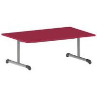 Table Bandana 120 x 80 cm fixe dégagement latéral stratifié Mobidecor - Image 5
