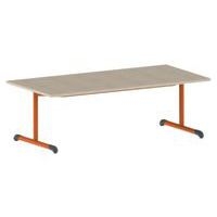 Table Bandana 160 x 80 cm fixe dégagement latéral stratifié Mobidecor - Image 4